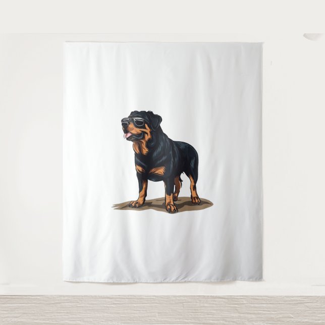 Rottweiler The Explorer Tapestry (Front)