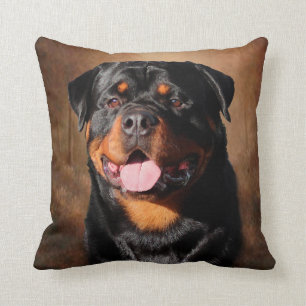 Rottweiler Throw Pillow