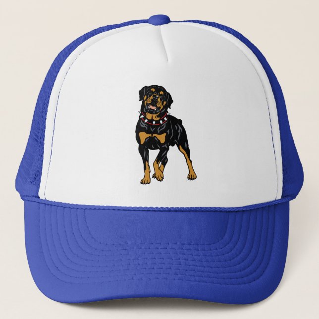 rottweiler trucker hat (Front)