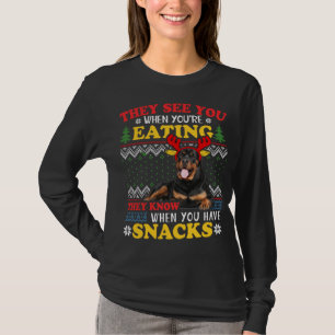 Rottweiler Ugly Christmas Hoodie Dog Lover Xmas Gi T-Shirt