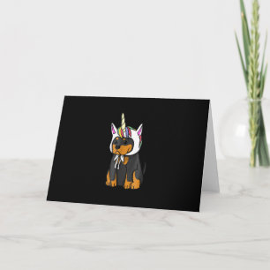 Rottweiler Unicorn Dog Holiday Card