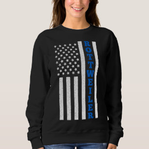 Rottweiler Us Flag Sweatshirt
