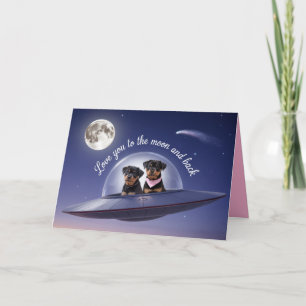 Rottweiler Valentine Card