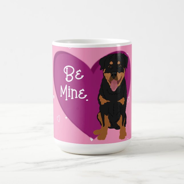 Rottweiler Valentines Day  Coffee Mug (Center)