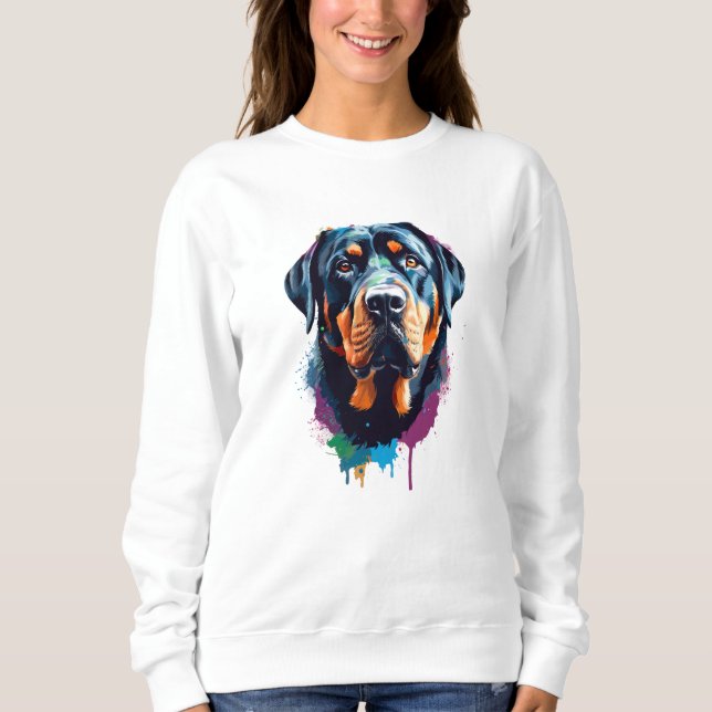 Rottweiler Vibrant and Colourful Sweatshirt (Front)