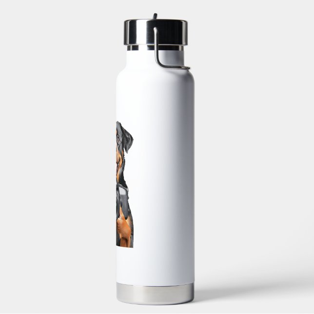 Rottweiler   water bottle (Left)