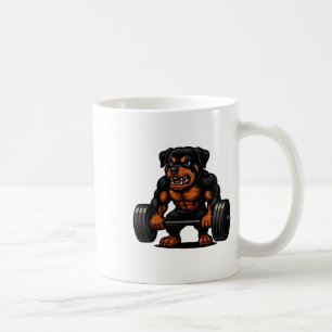 Rottweiler Weightlifting Bodybuilder Workout Gym D Coffee Mug