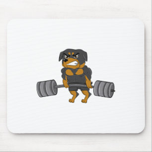 Rottweiler Weightlifting Bodybuilding Dog Shirt Fo Mouse Pad