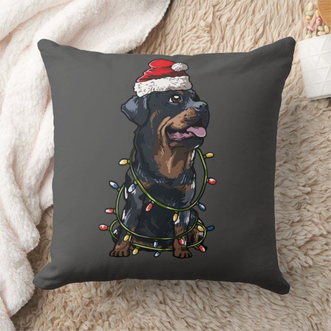 Rottweiler Weihnachten Geschenk X-Mas Hunde Kostüm Cushion (Blanket)