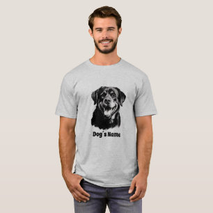 Rottweilers Black and White Silhoutte T-Shirt