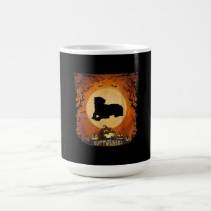 Rottweilers Full Moon Animal Silhouette Halloween Coffee Mug