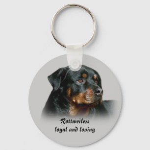 Rottweilers Loyal and Loving Keychain
