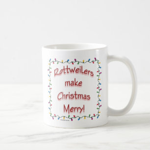 Rottweilers Make Christmas Merry Coffee Mug