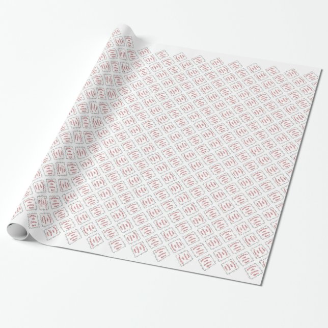 Rottweilers Make Christmas Merry Wrapping Paper (Unrolled)