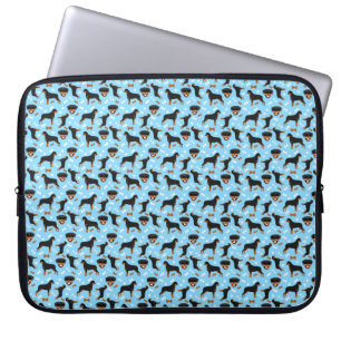 Rottweilers Rottie Dog Pattern Laptop Sleeve