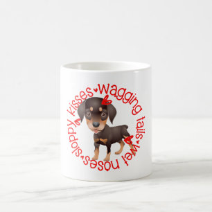 Rottweiller dog, sloppy kisses coffee mug