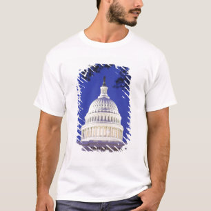 Rotunda of U.S. Capitol at night, Washington T-Shirt