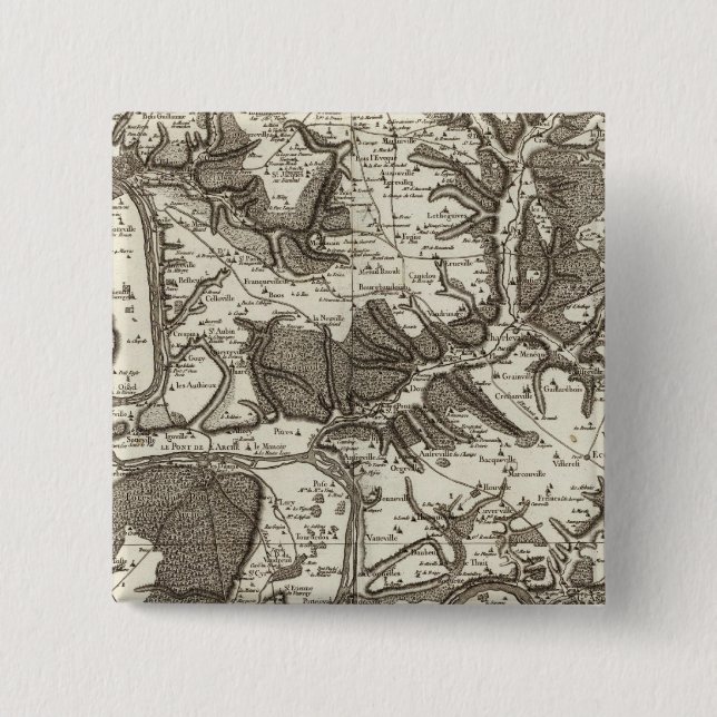 Rouen 15 Cm Square Badge (Front)