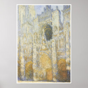 Rouen Cathedral at Dawn, 1894 Poster