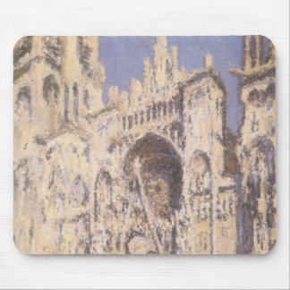 Rouen Cathedral, Harmony Blue Gold by Claude Monet Mouse Pad