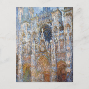 Rouen Cathedral, Magic in Blue by Claude Monet Postcard