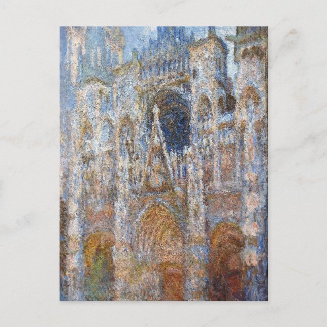 Rouen Cathedral, Magic in Blue by Claude Monet Postcard (Front)