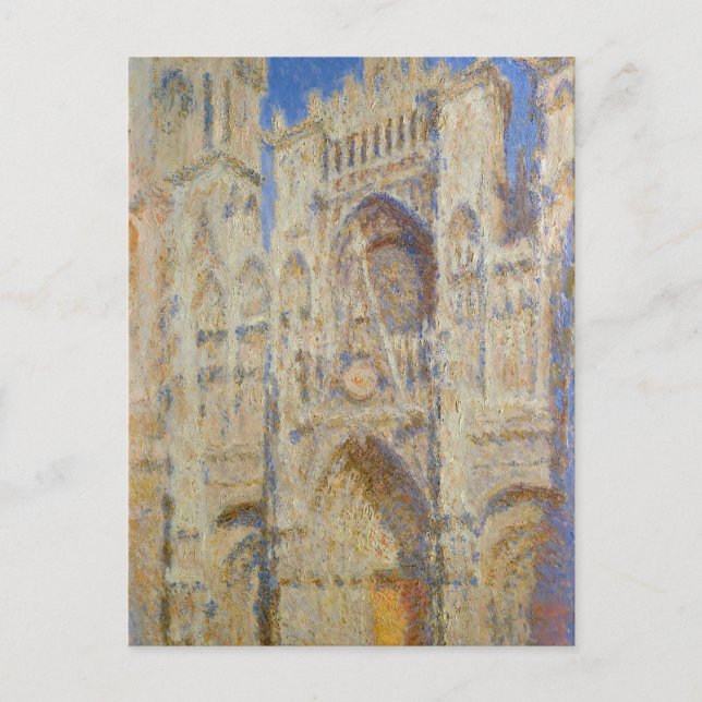 Rouen Cathedral, Portal in the Sun by Claude Monet Postcard (Front)