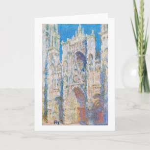 Rouen Cathedral (Sunlight), Monet Card