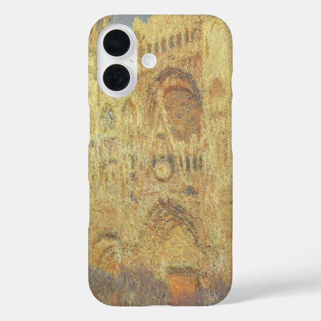 Rouen Cathedral, Sunset by Claude Monet Case-Mate iPhone Case (Back)