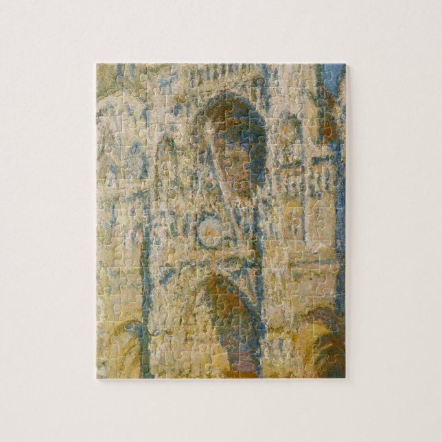Rouen Cathedral, the Portal and the Tower d`Allban Jigsaw Puzzle (Vertical)