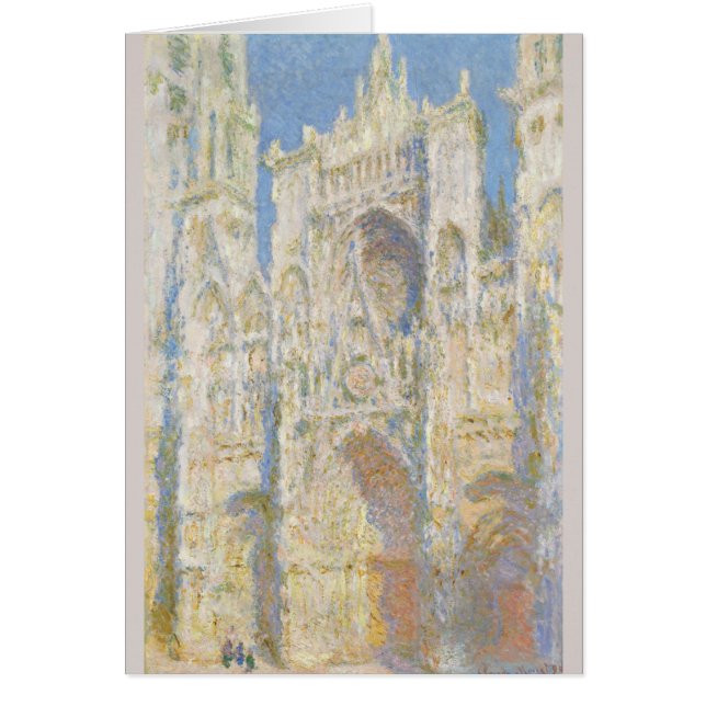 Rouen Cathedral West Facade Sunlight by Monet (Front)