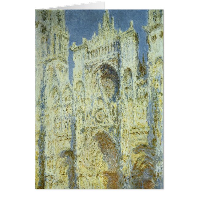 Rouen Cathedral West Facade Sunlight, Claude Monet (Front)