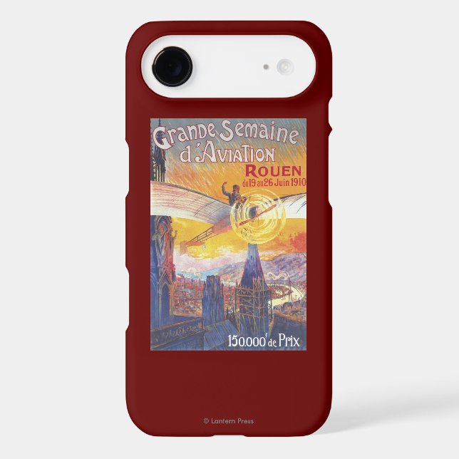 Rouen, France - Pilot and Plane Case-Mate iPhone Case (Back)