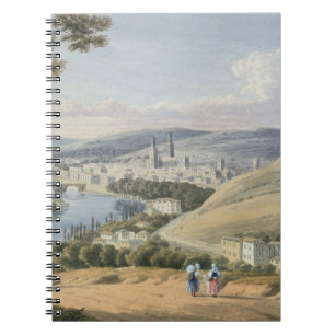 Rouen from Mont Sainte-Catherine (w/c on paper) Notebook