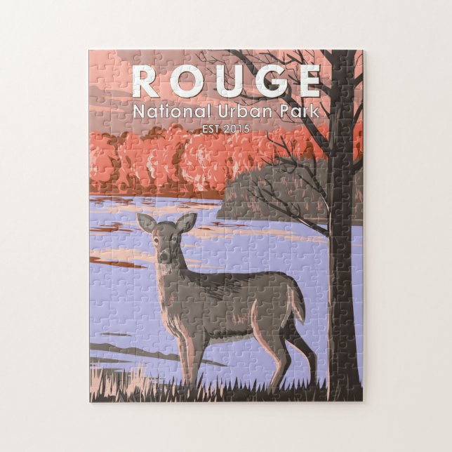 Rouge National Urban Park Canada Travel Vintage Jigsaw Puzzle (Vertical)