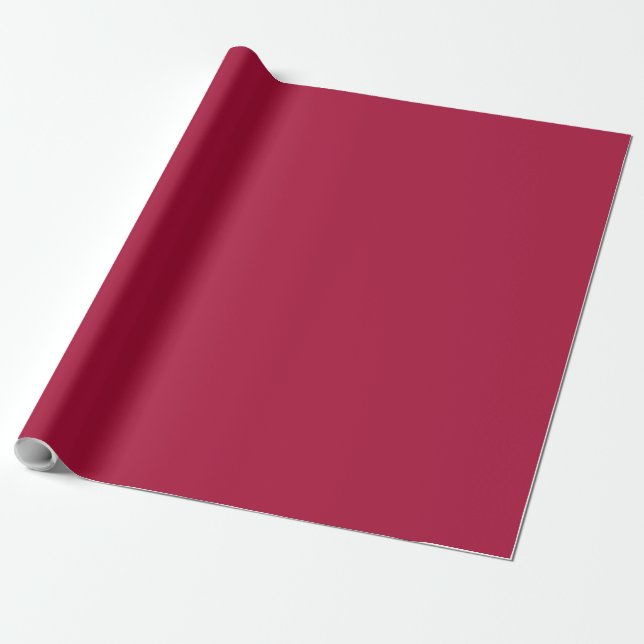 Rouge (solid colour) wrapping paper (Unrolled)