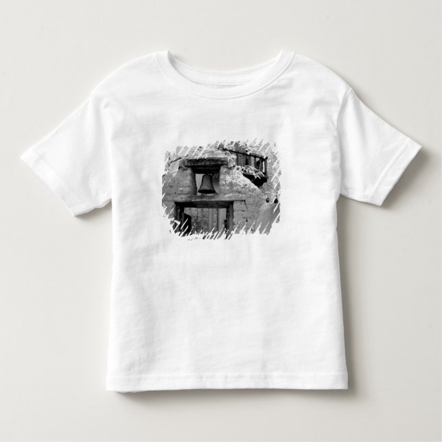 Rough adobe bell in entryway, Santa Fe, New Toddler T-Shirt (Front)