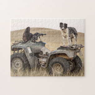 Rough and Tumble ATV Dog Photo Jigsaw Puzzle