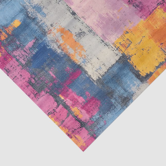 Rough Brushstroke Print Tissue Paper (Detail)