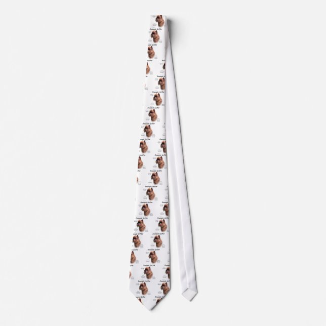 Rough Brussels Griffon History Tie (Front)