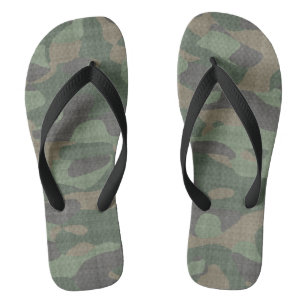 Rough camo abstract thongs