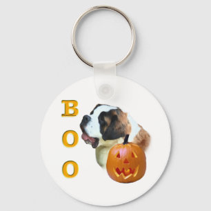 Rough Coated Saint Bernard Boo Key Ring