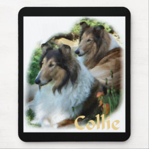 Rough Collie Art Gifts Mouse Pad