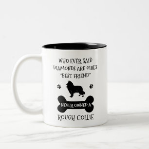 Rough Collie Best Friend Two-Tone Coffee Mug