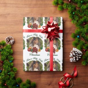 Rough Collie Christmas Wrapping Paper