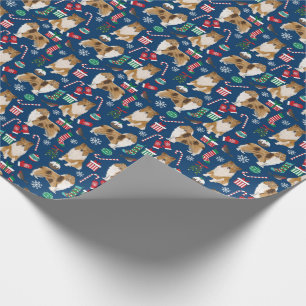 Rough Collie Christmas wrapping paper