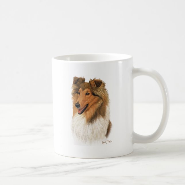 Rough Collie Coffee Mug (Right)