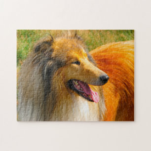 Rough Collie Dog Jigsaws. Jigsaw Puzzle