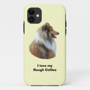 Rough Collie dog portrait photo iPhone 11 Case