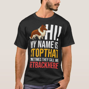 Rough Collie Dog Puppies Owner Lover _12 T-Shirt